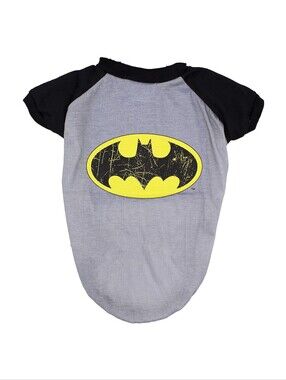 Batman Logo Grey & Black Dogs' Costume Tee